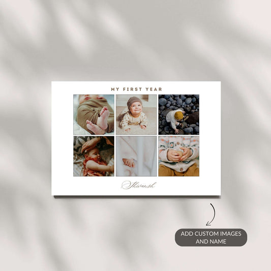 My First Year – Custom Baby Metal Print