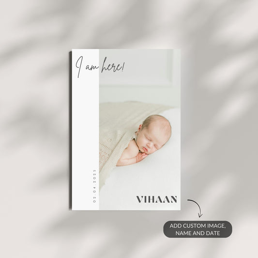 I Am Here – Custom Baby Metal Print