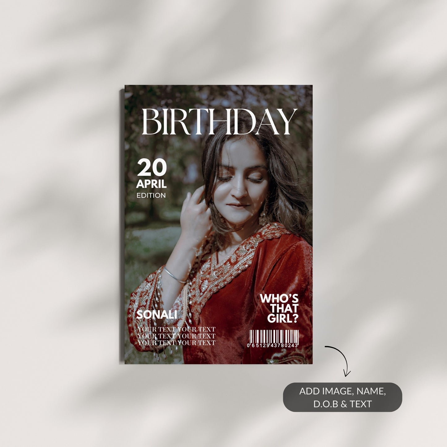 Who's That Girl? – Custom Metal Print