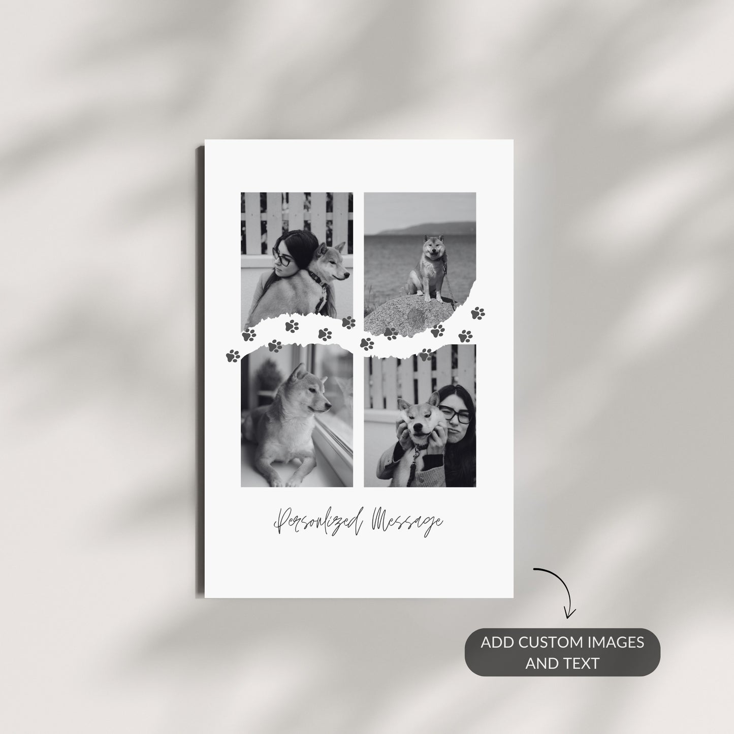 Pawprints of Love – Custom Metal Print