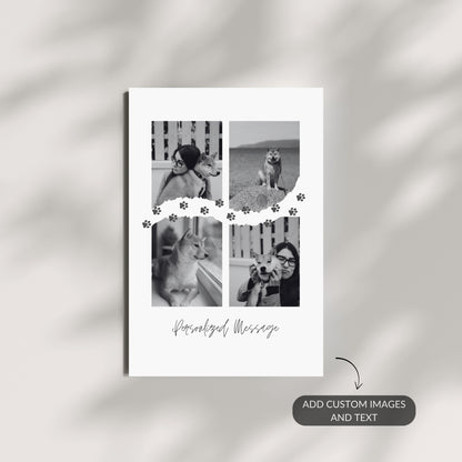 Pawprints of Love – Custom Metal Print