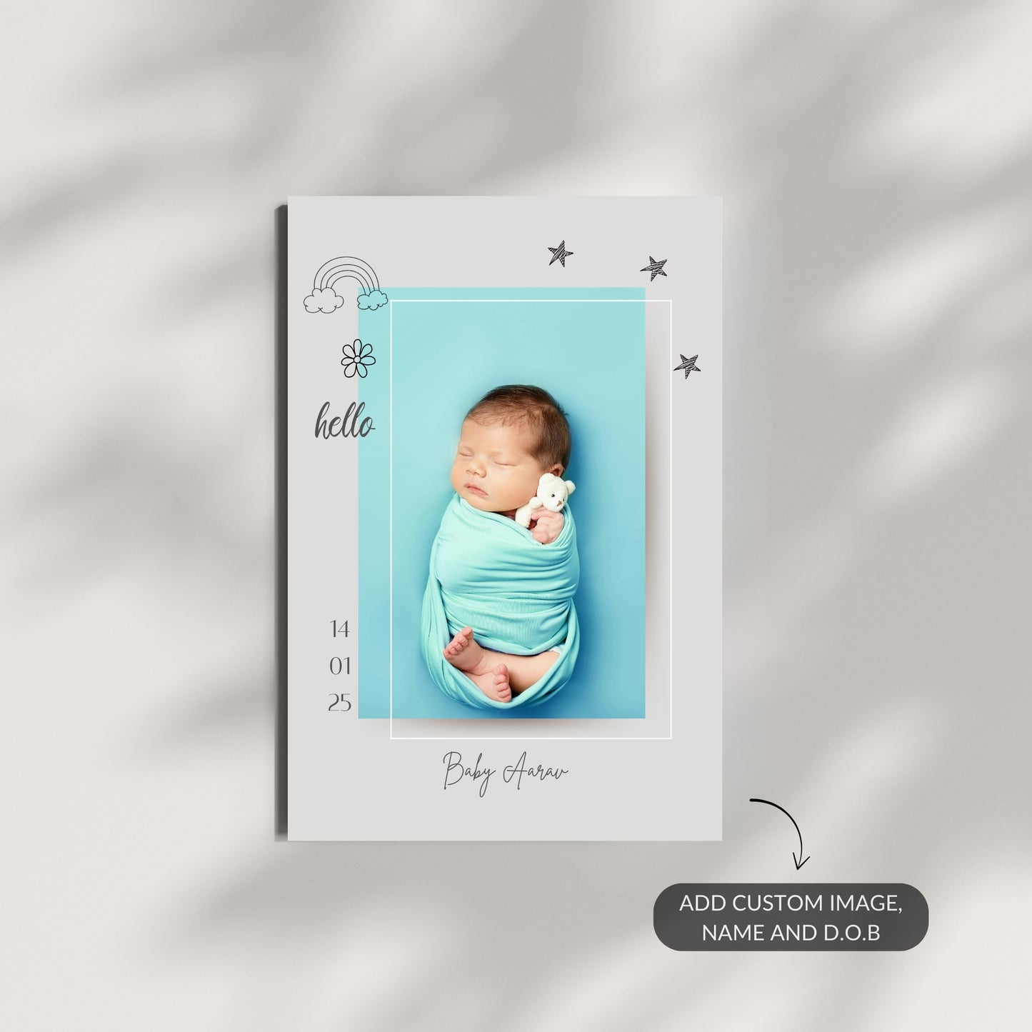 Welcome Baby – Custom Baby Metal Print