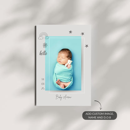 Welcome Baby – Custom Baby Metal Print