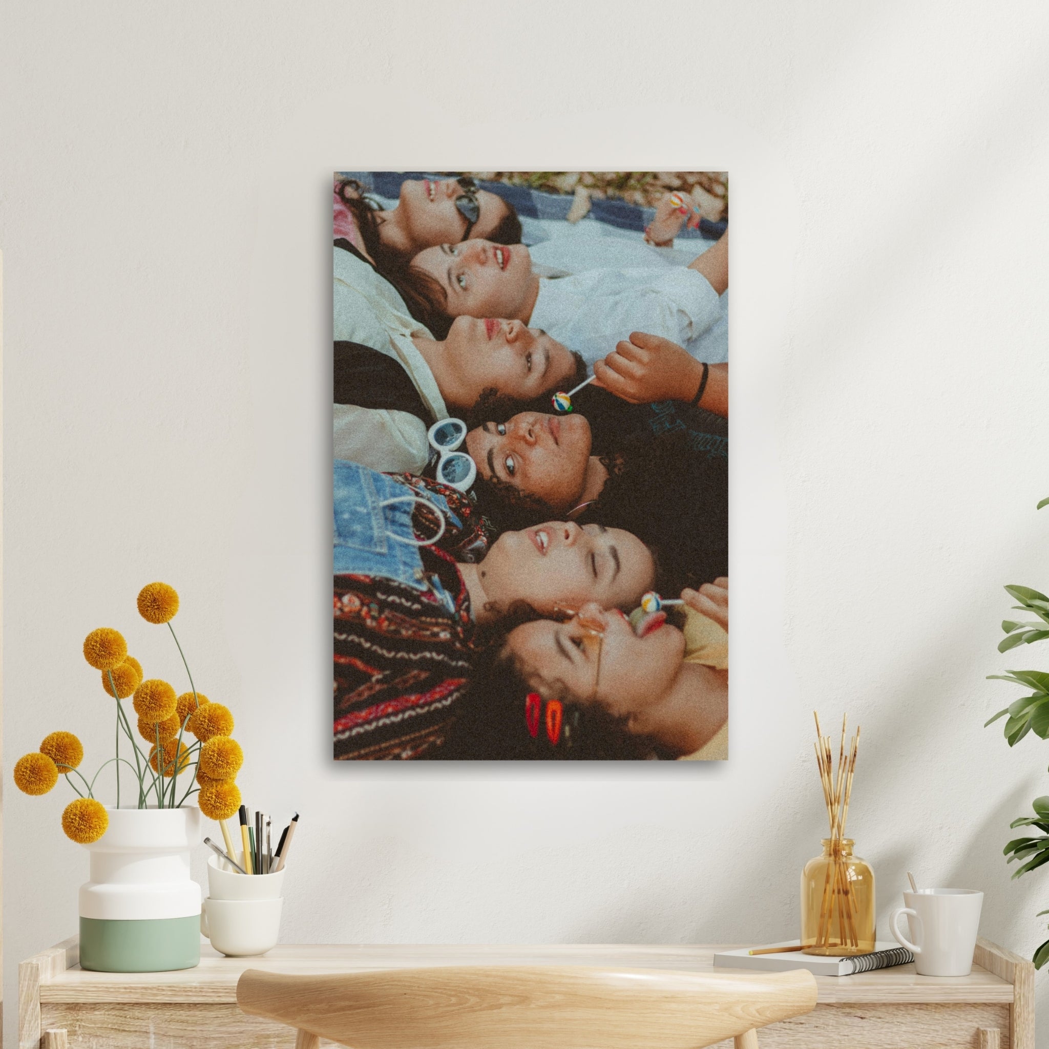 custom friends metal print