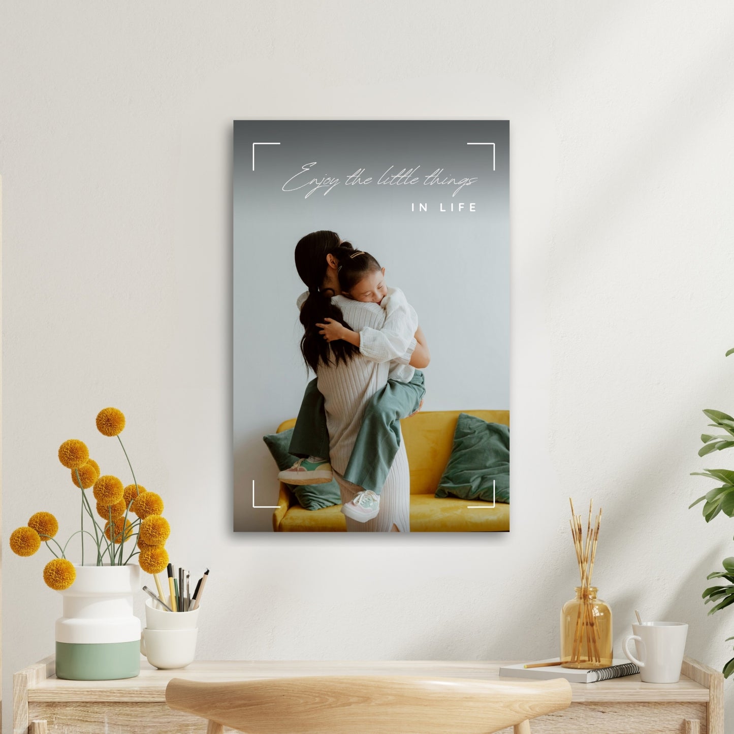 Enjoy the Little Things — Custom Photo Metal Print