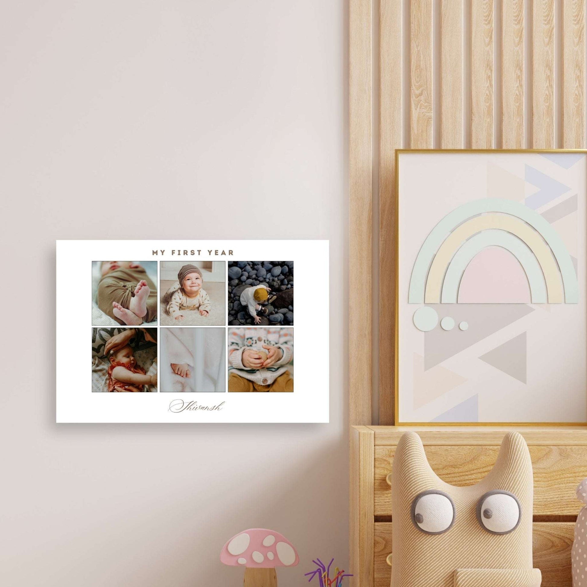 My First Year – Custom Baby Metal Print