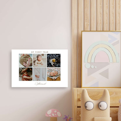 My First Year – Custom Baby Metal Print