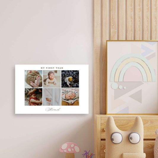 My First Year – Custom Baby Metal Print