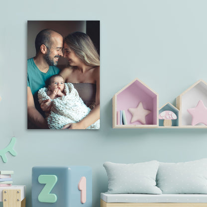 custom new parents metal print