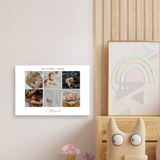 My First Year – Custom Baby Metal Print