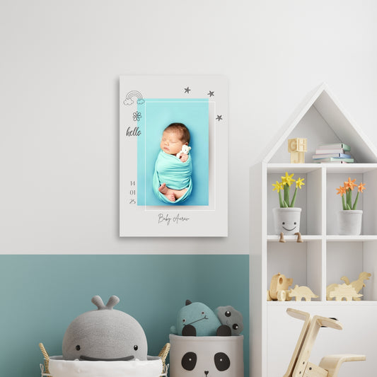 Welcome Baby – Custom Baby Metal Print