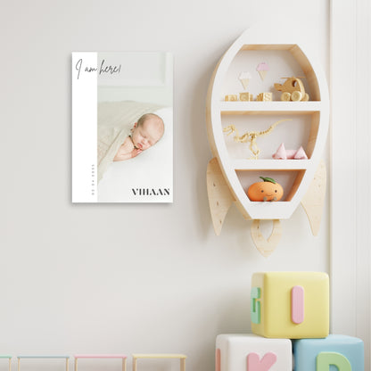 I Am Here – Custom Baby Metal Print