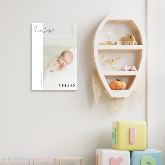 I Am Here – Custom Baby Metal Print