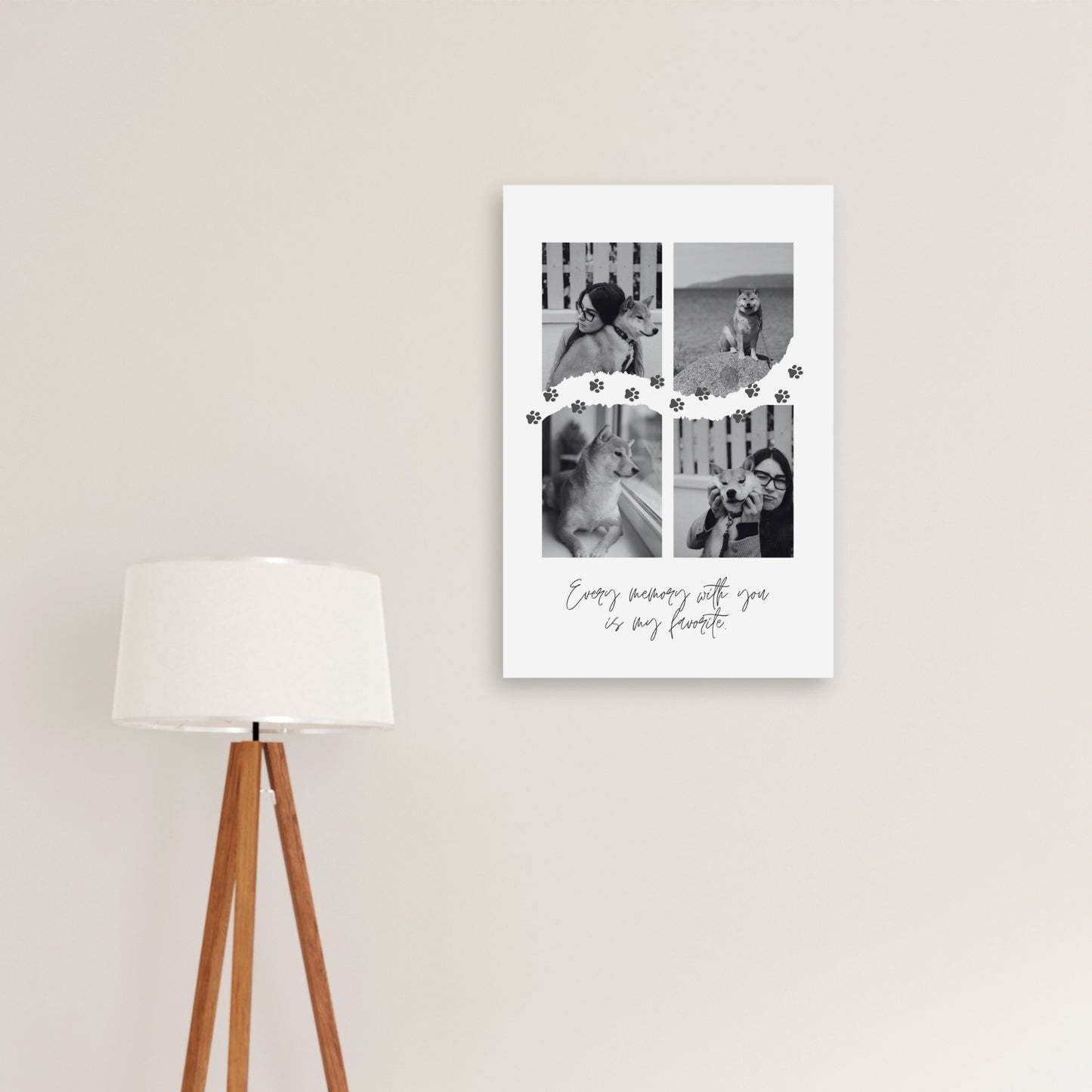 Pawprints of Love – Custom Metal Print