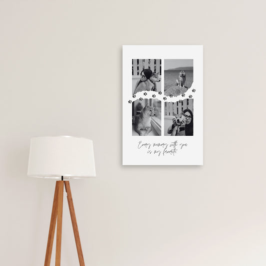 Pawprints of Love – Custom Metal Print