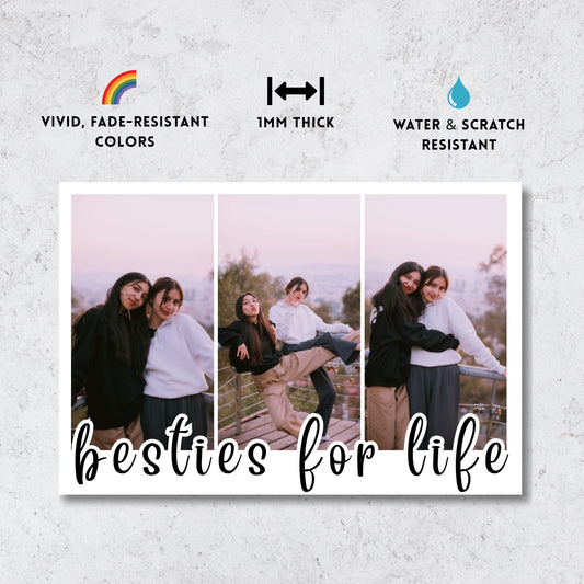 Besties For Life – Custom Metal Print