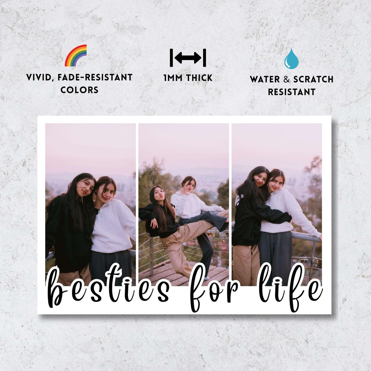 Besties For Life – Custom Metal Print
