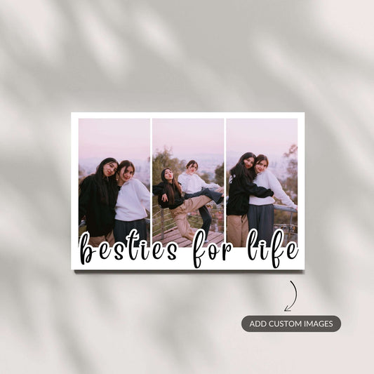 Besties For Life – Custom Metal Print
