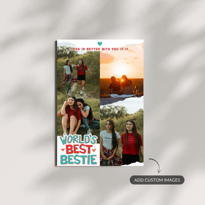 World’s Best Bestie – Custom Metal Print