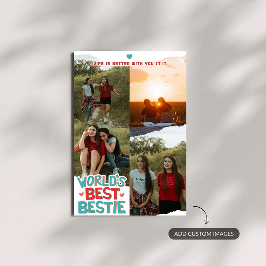 World’s Best Bestie – Custom Metal Print
