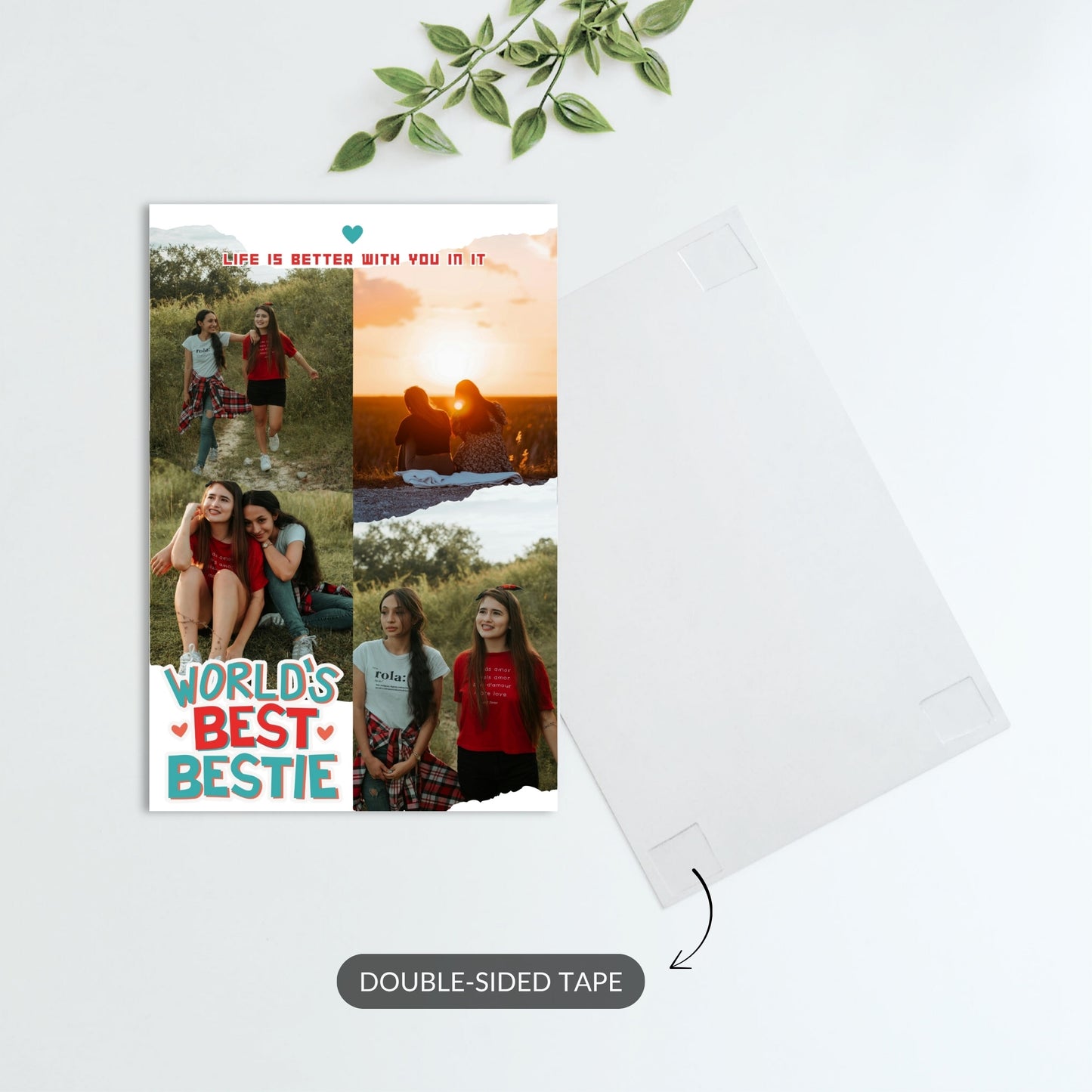 World’s Best Bestie – Custom Metal Print
