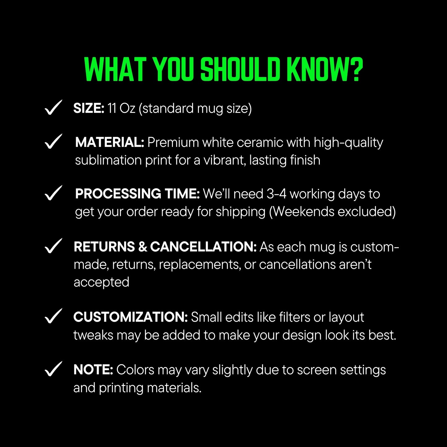 What you should know?