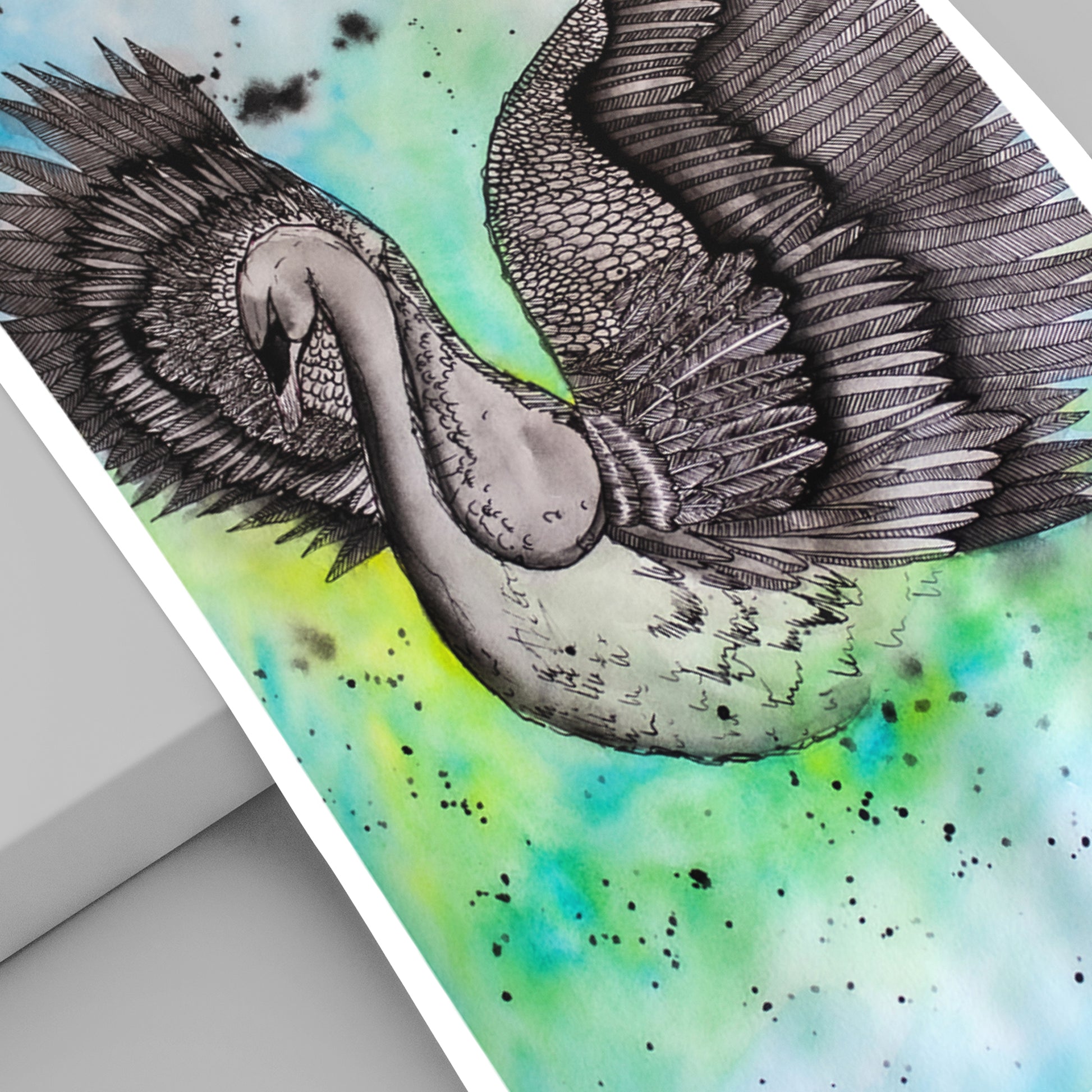 Mystical Swan Art Print