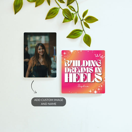 Dream Builder personalized magnet set with custom photo keepsake.