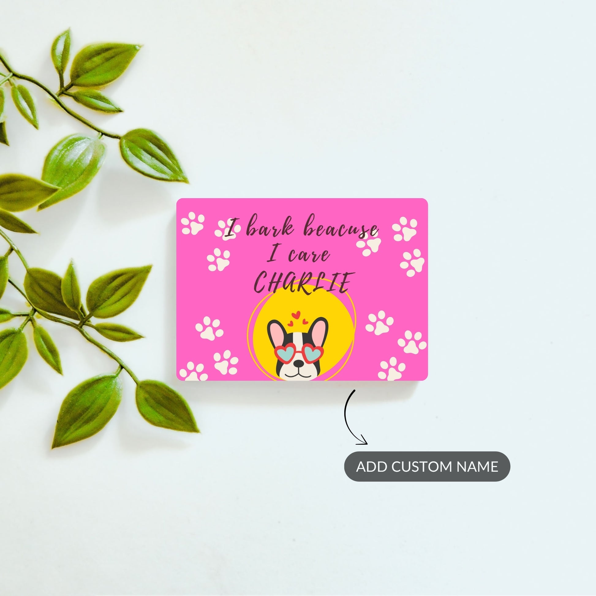 Bark With Love - Custom Fridge Magnet
