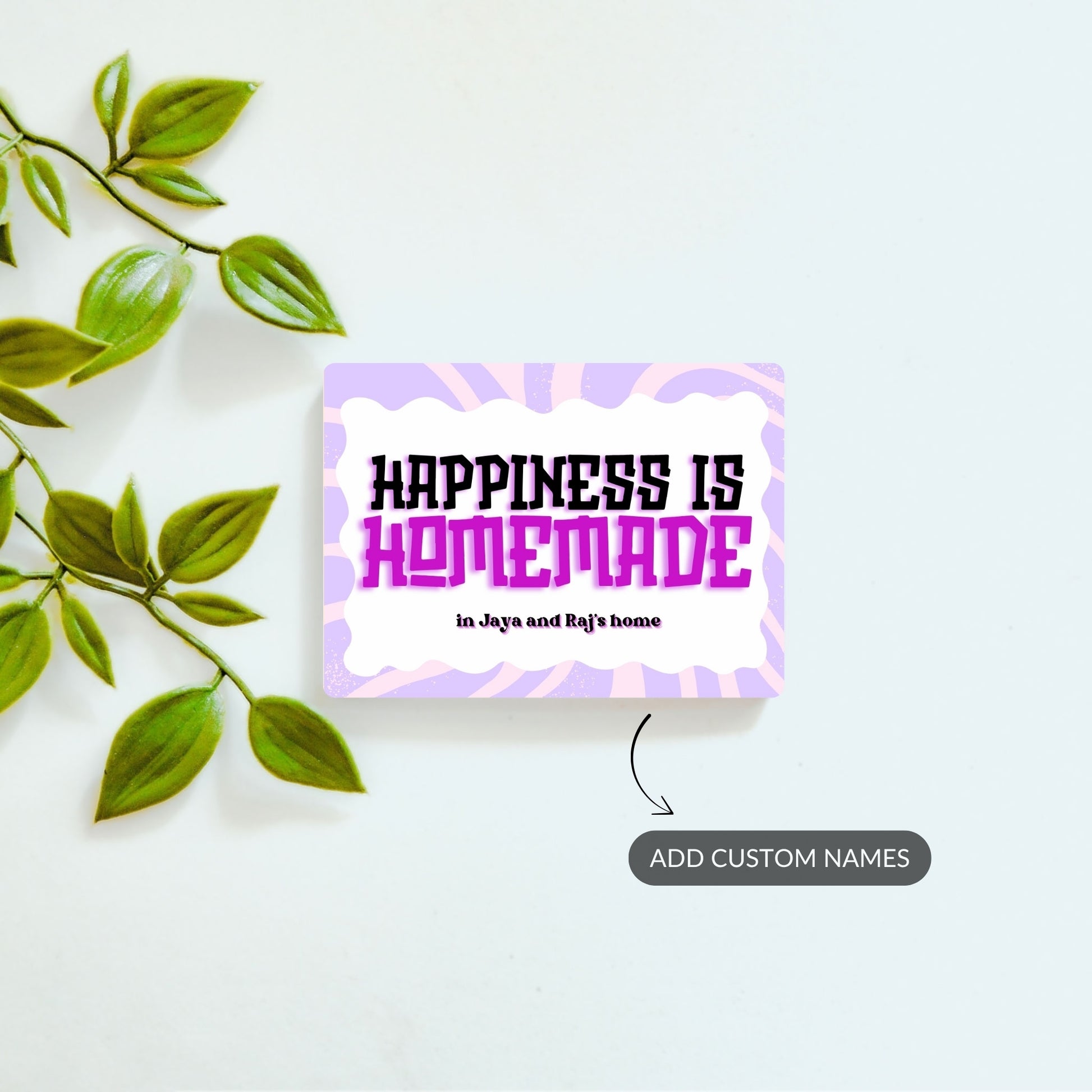 Homemade Happiness - Custom Fridge Magnet