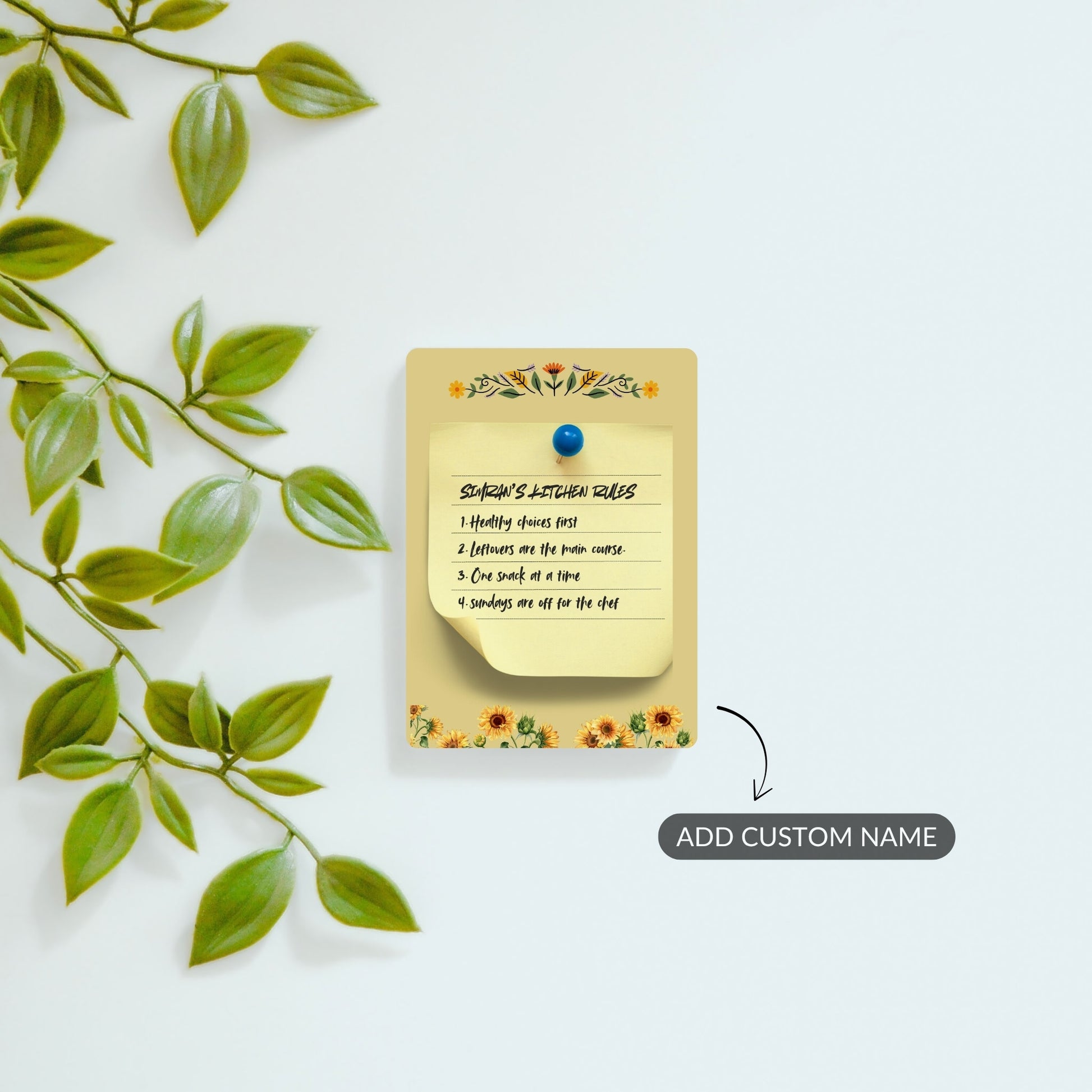 Kitchen Rules - Custom Fridge Magnet