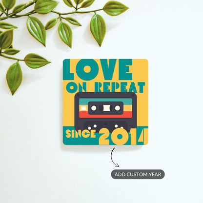 Love on Repeat - Custom Fridge Magnet