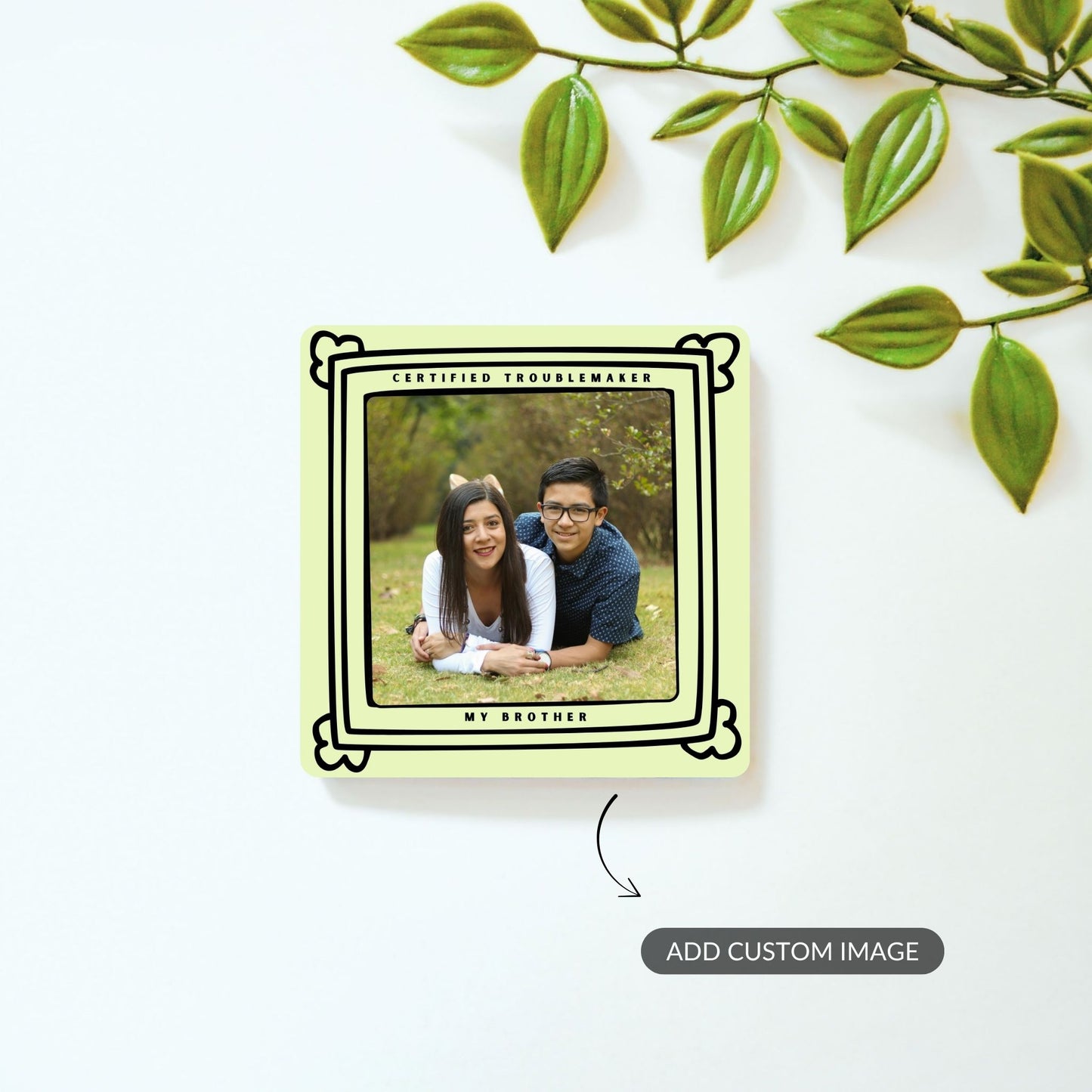 Certified Troublemaker - Custom Fridge Magnet