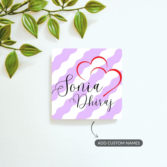 Sealed with Hearts - Custom Fridge Magnet