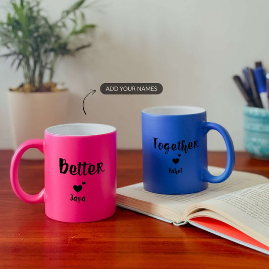 Better Together - Custom Neon Mug (Set of 2)