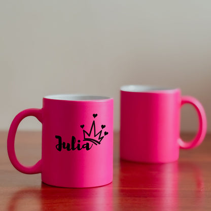 Crowned in Love - Custom Neon Mug (Set of 2)