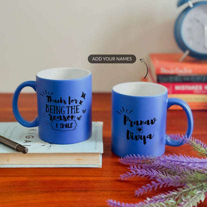 Reason I Smile - Custom Neon Mug (Set of 2)