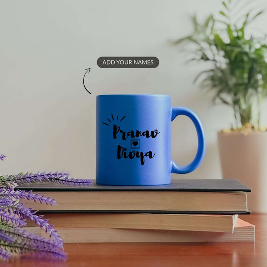 Reason I Smile - Custom Blue Neon Mug