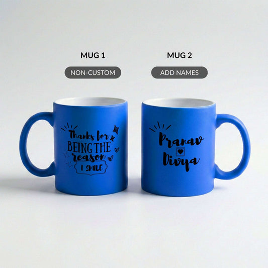 Reason I Smile - Custom Neon Mug (Set of 2)
