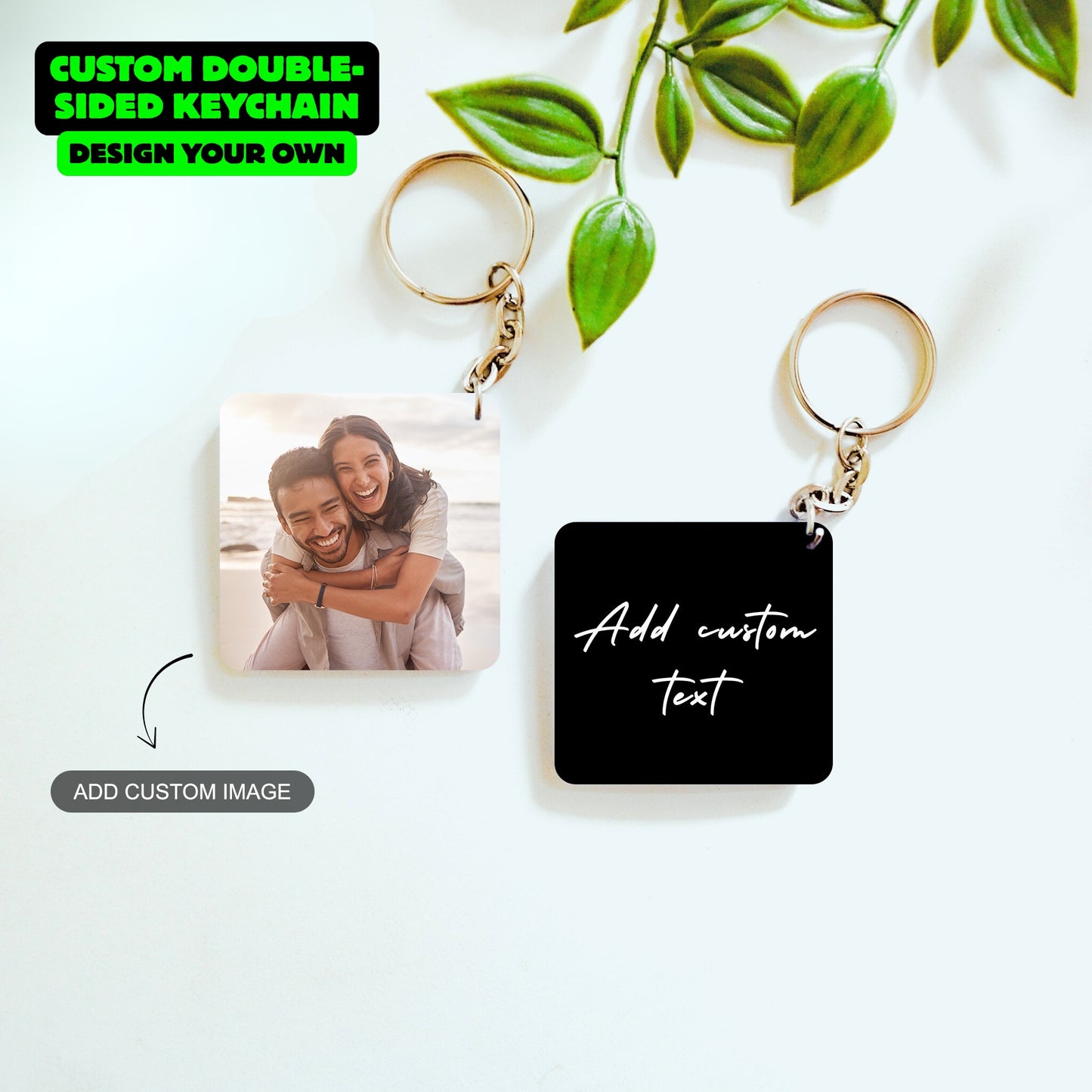 Custom Double Sided Keychain