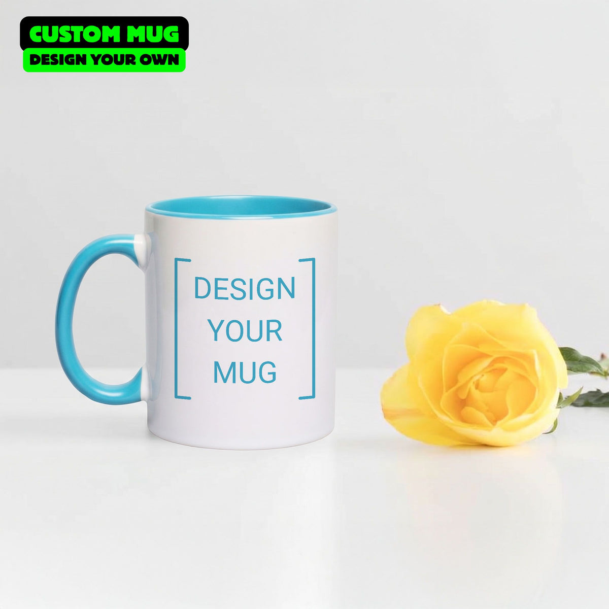 Custom Blue Accent Mug