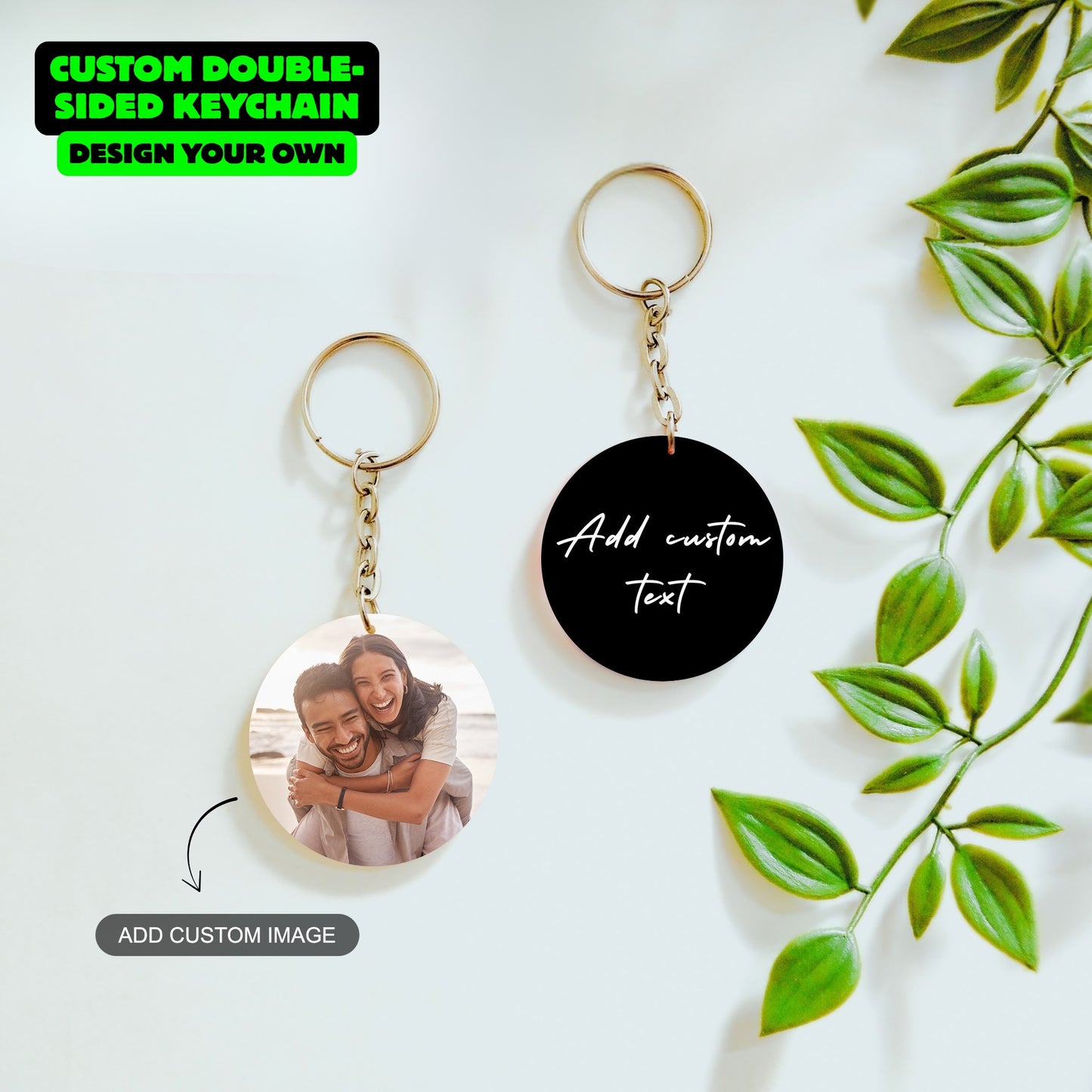 Custom Double Sided Keychain