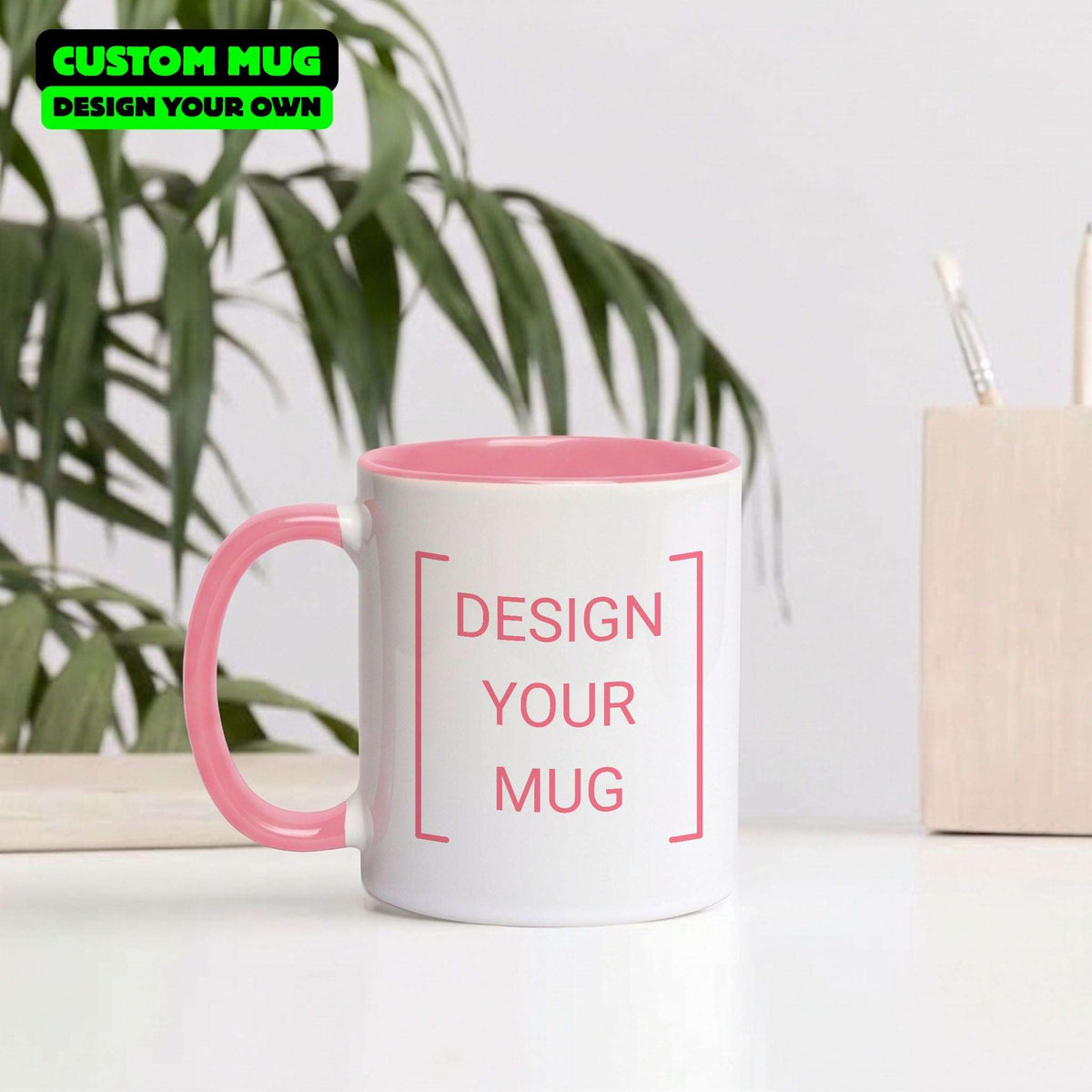 Custom Pink Accent Mug
