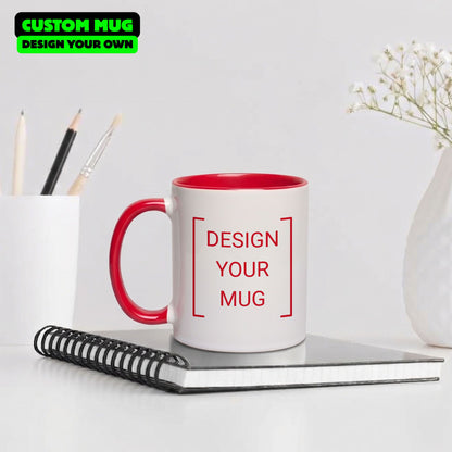 Custom Red Accent Mug