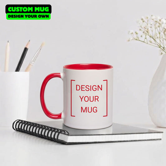 Custom Red Accent Mug