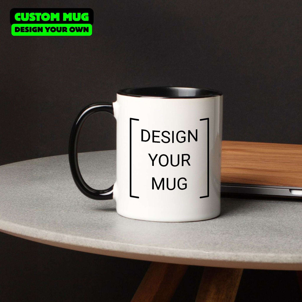 Custom Black Accent Mug