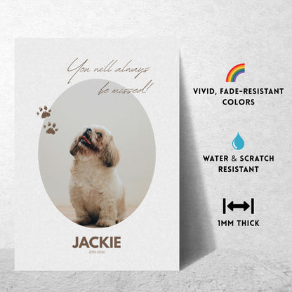 Pawprint – Custom Pet Memorial Metal Print