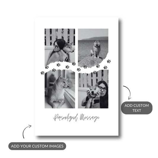 Pawprints of Love – Custom Metal Print