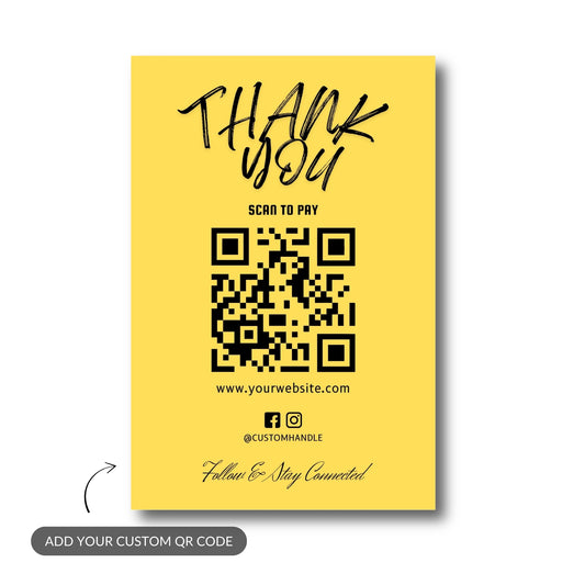 Thank You – Custom QR Metal Print
