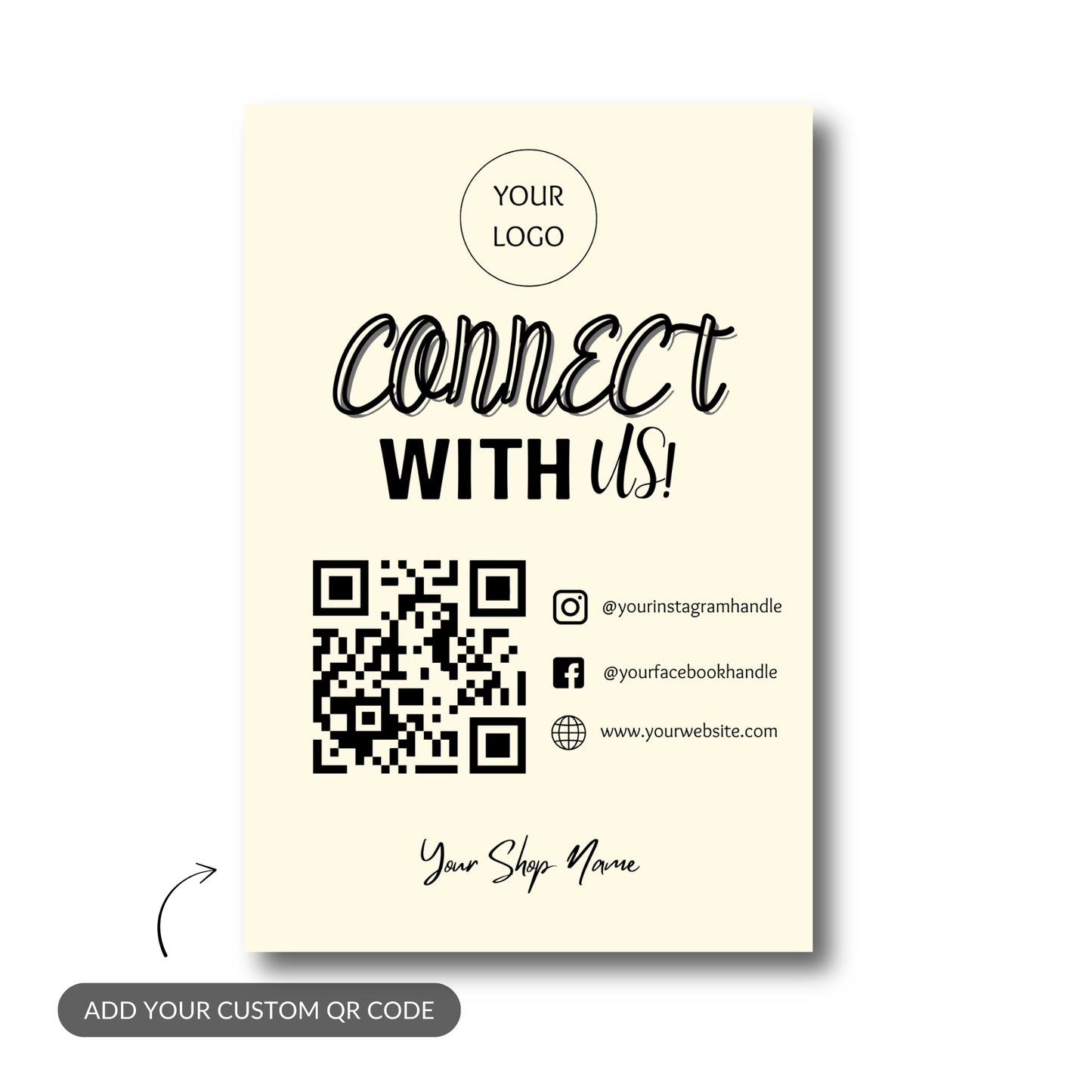 Personalized Business QR – Custom QR Metal Print